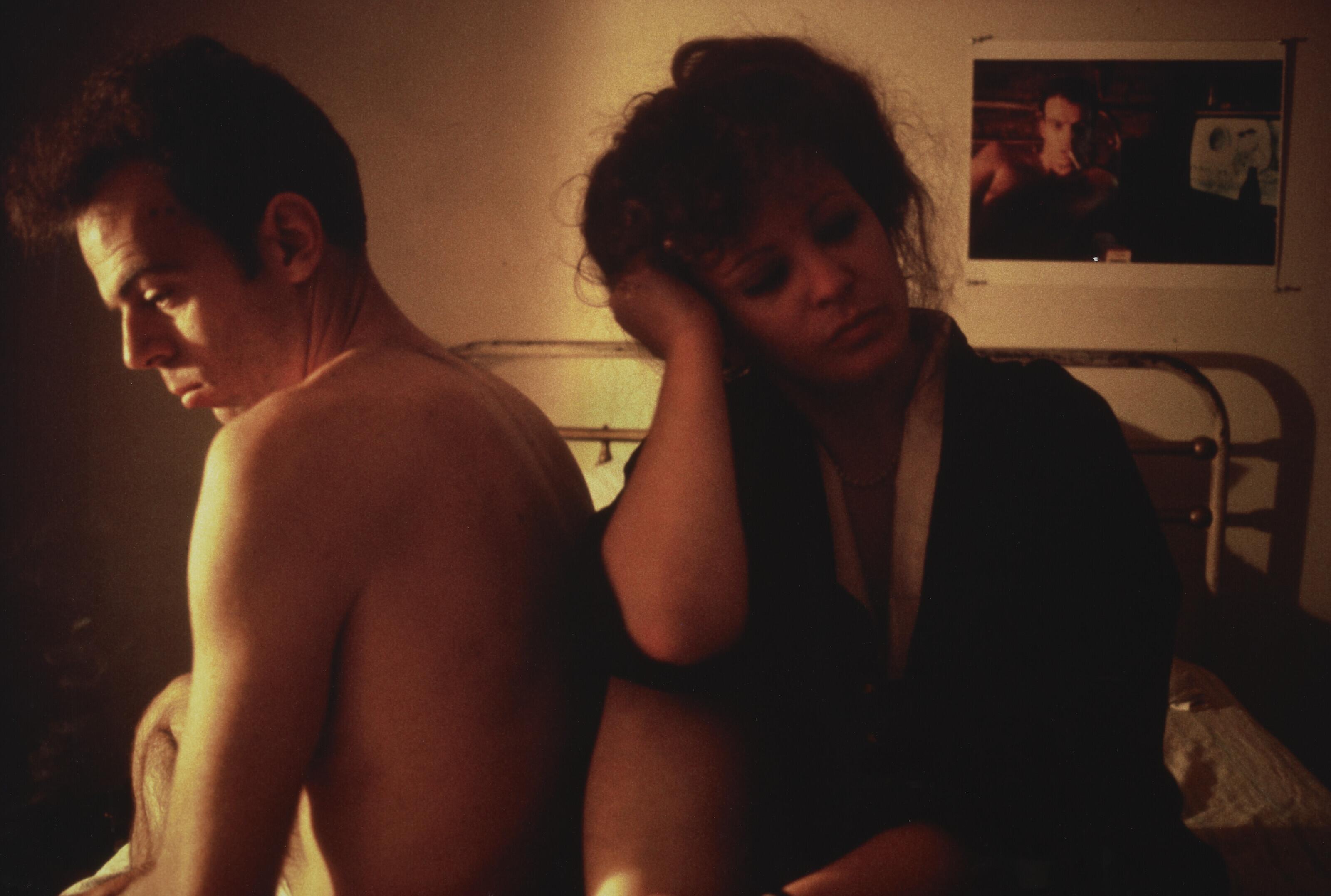 Nan Goldin - Self-Portrait in Kimono with Brian, NYC, 1983
