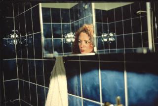 Nan Goldin - Self portrait in my blue bathroom, Berlin