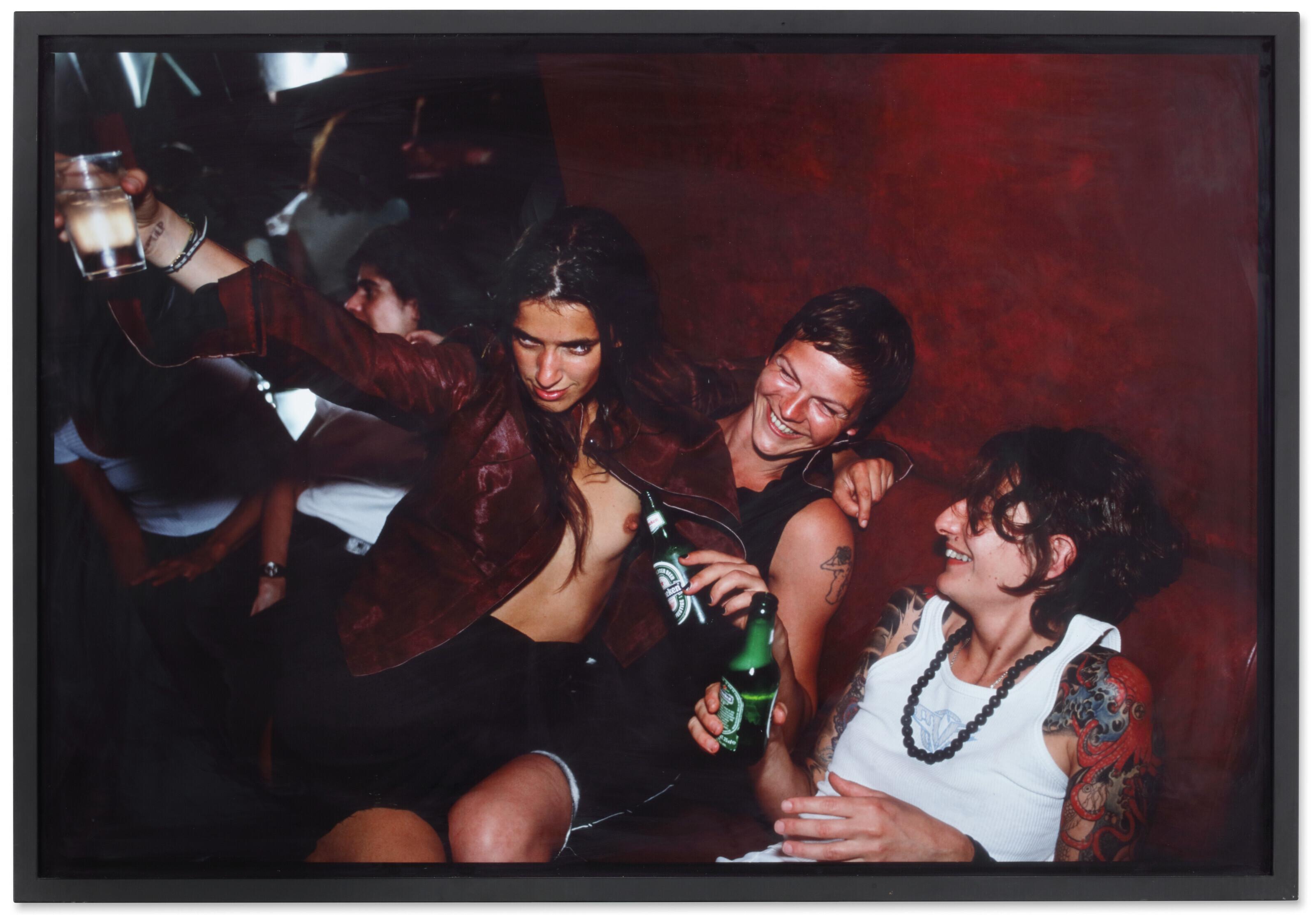 Nan Goldin - Valérie, Axel and Johanna at Le Pulp