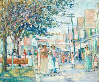 Nancy Ferguson - Crowded Street, Provincetown