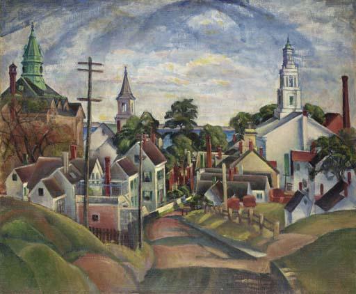 Nancy Maybin Ferguson - Road From The Monument, Provincetown, Massachusetts
