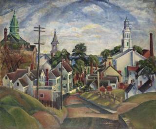 Nancy Maybin Ferguson - Road From The Monument, Provincetown, Massachusetts