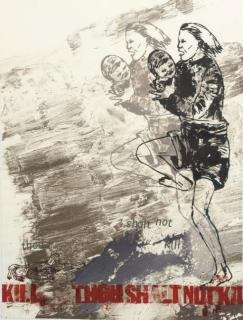 Nancy Spero - Thou Shalt Not Kill, from Ten Commandments Suite