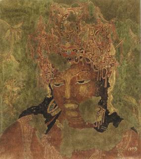 Nandalal Bose - Ajanta Fresco: Vajrapani