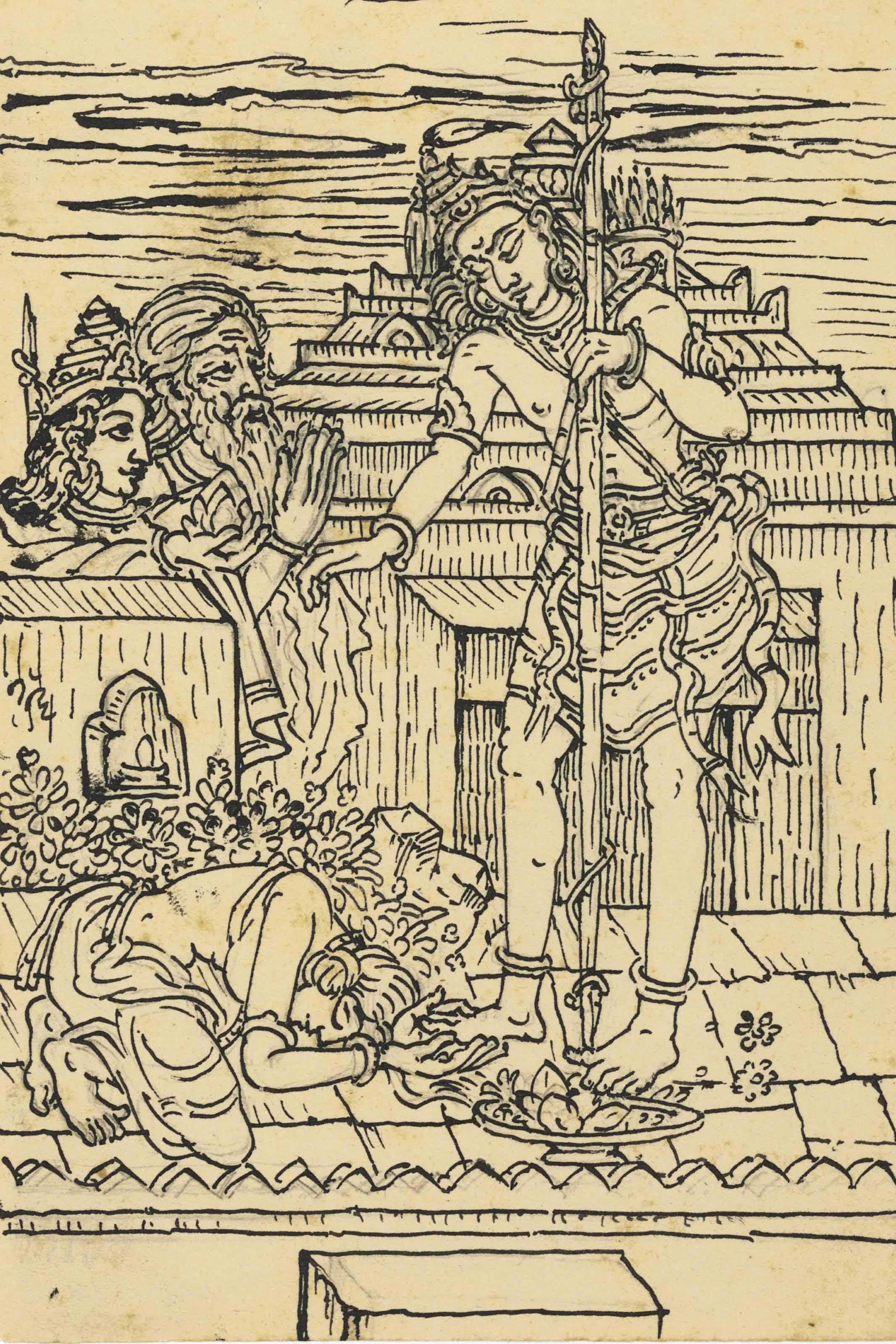 Nandalal Bose - Untitled (Illustration From Ramayana)