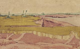 Nandalal Bose - Untitled (Landscape)