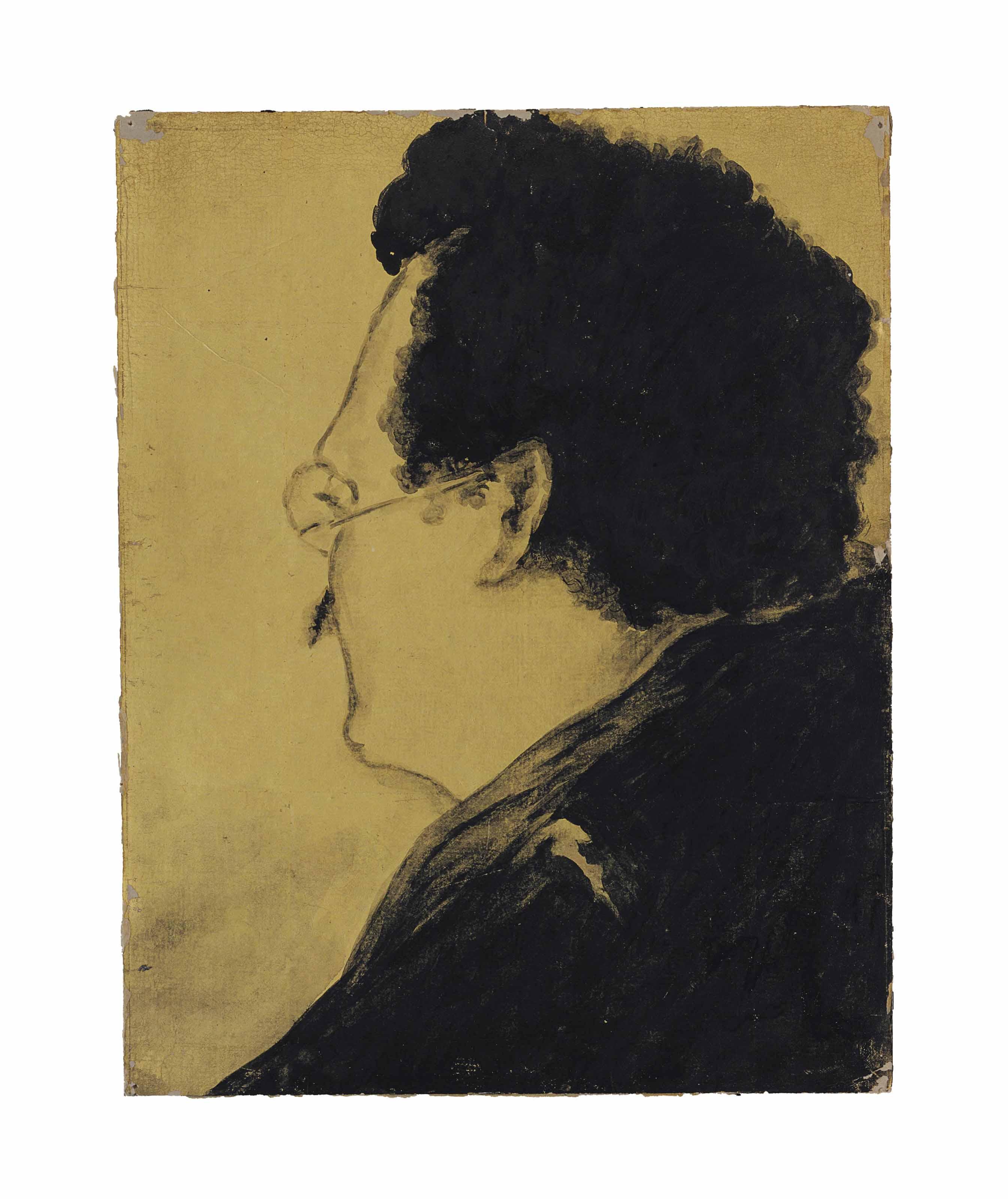 Nandalal Bose - Untitled (Portrait Of Nandalal Bose By Gaganendranath Tagore Copied By Nandalal Bose)