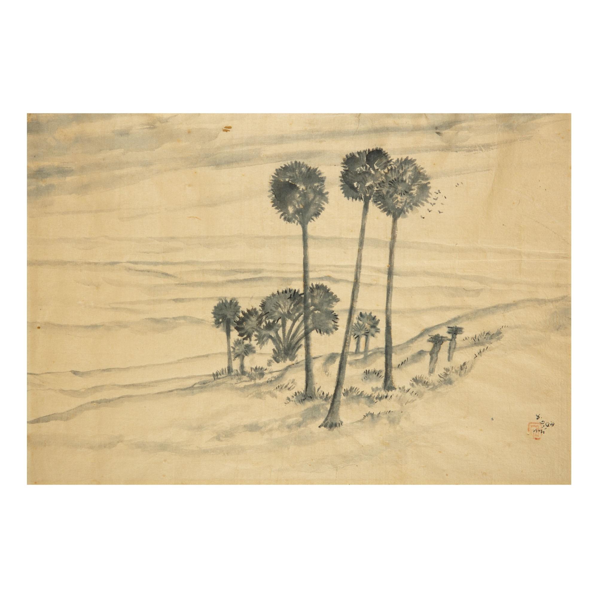 Nandalal Bose - Untitled (Sesh Kheya- The Day\'S End)