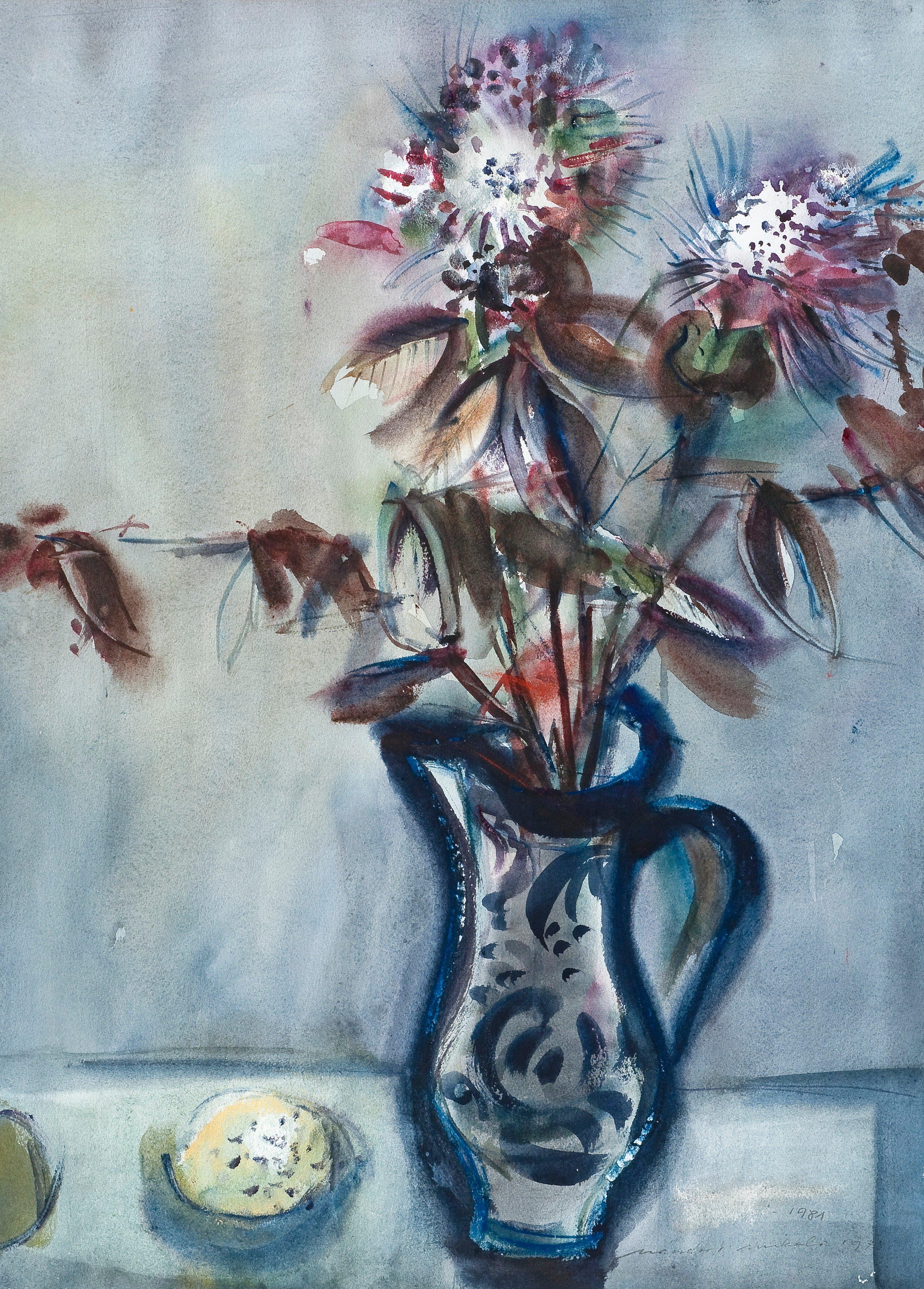 Nandor Mikola - Still Life With Flowers