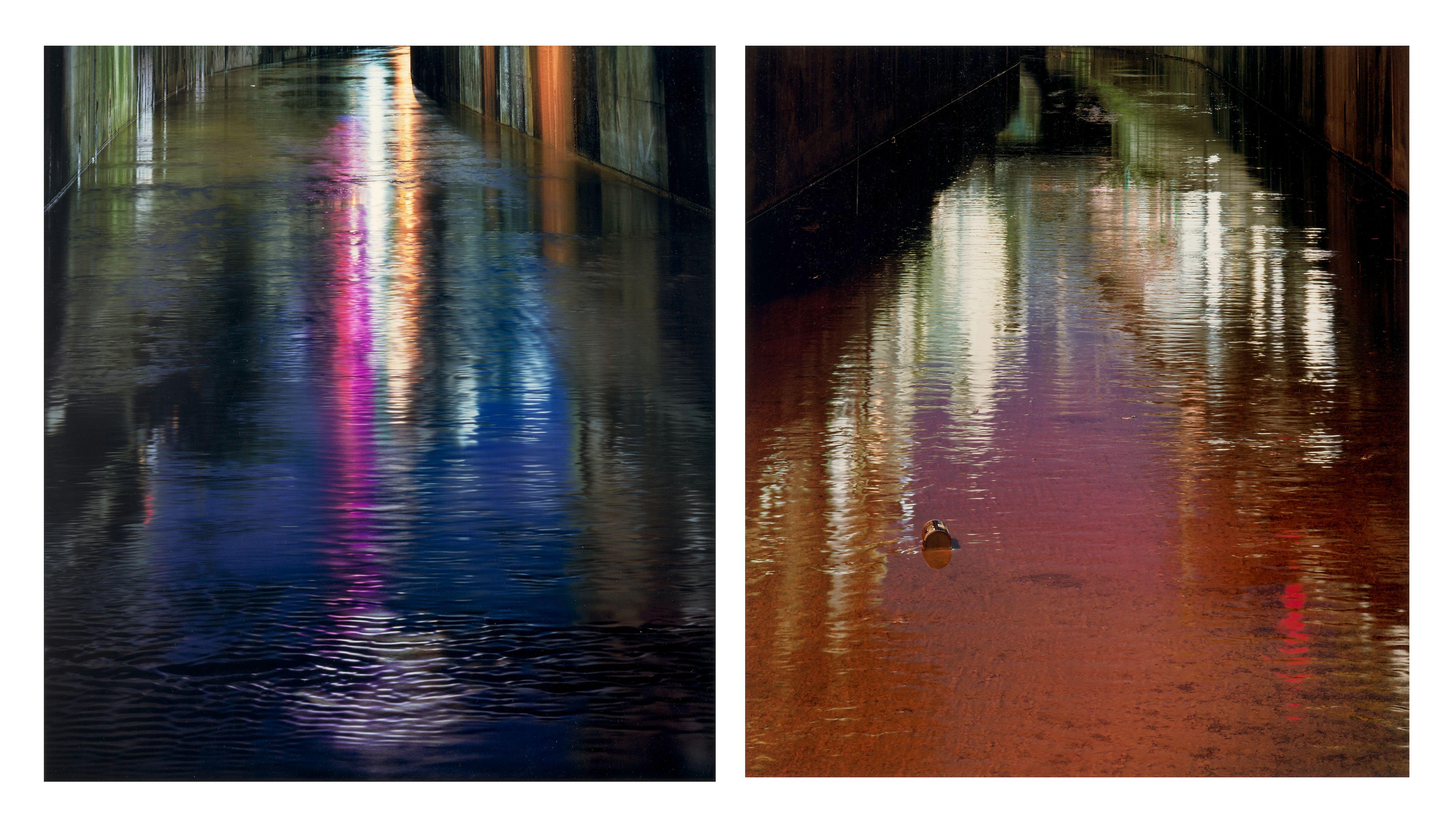 Naoya Hatakeyama - Shadow #009 and Shadow #056 (from \'river Series\')