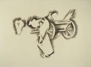 Narayan Shridhar Bendre - Lady And Bullock Cart