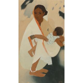 Narayan Shridhar Bendre - Mother And Child
