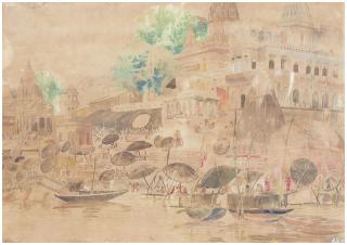 Narayan Shridhar Bendre - Untitled (Benares)