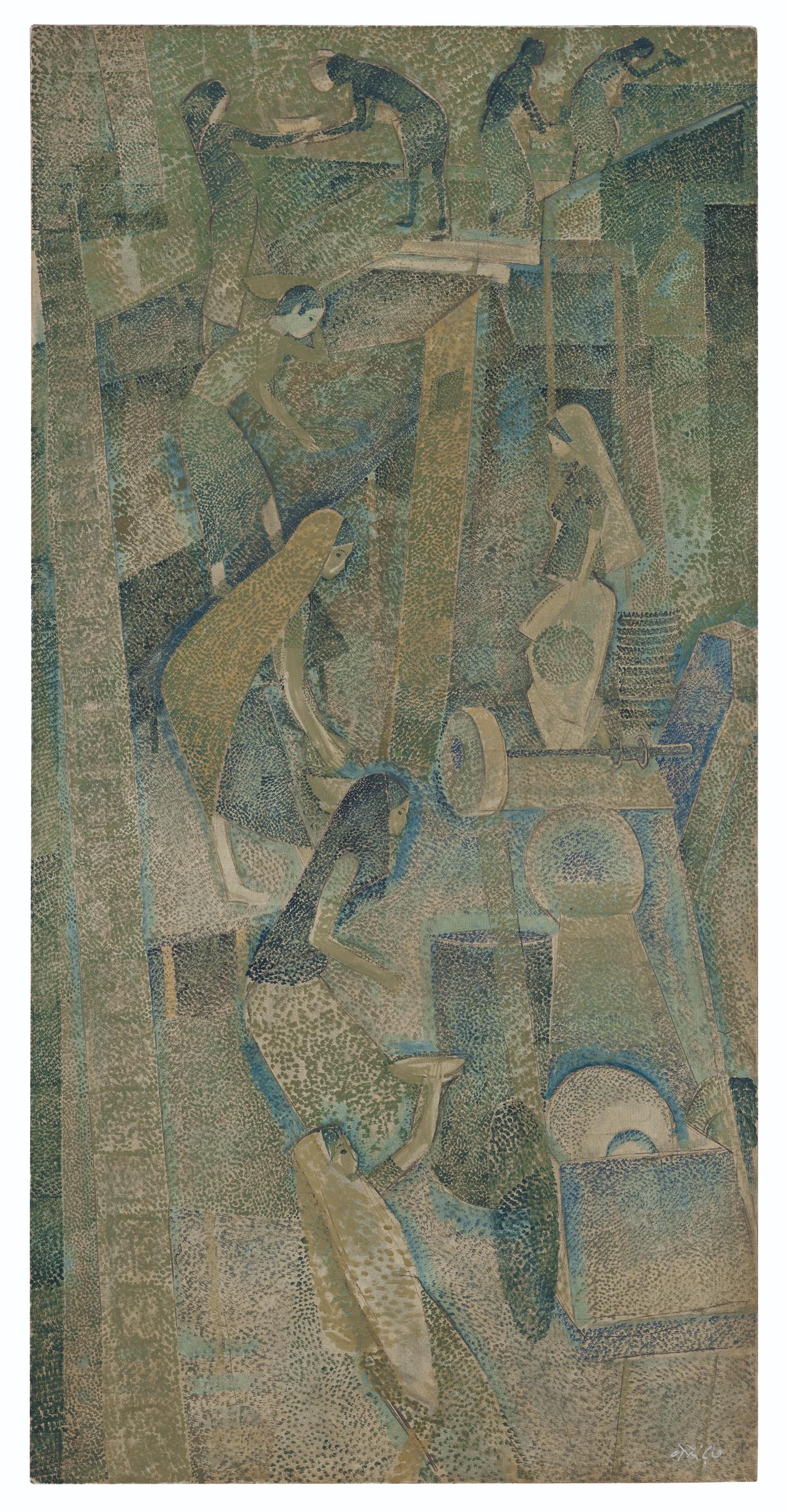 Narayan Shridhar Bendre - Untitled (Construction)
