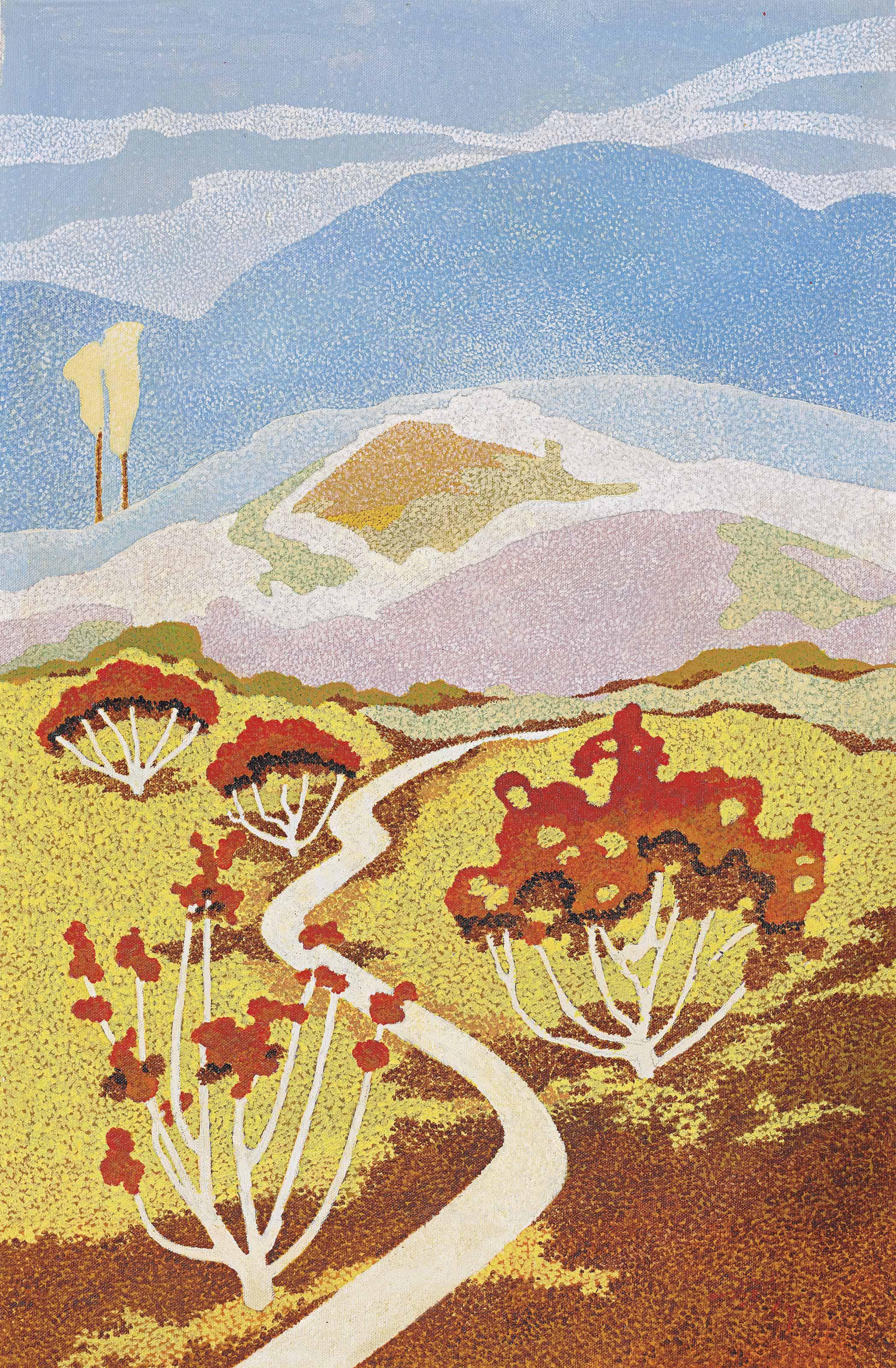 Narayan Shridhar Bendre - Untitled (Landscape)