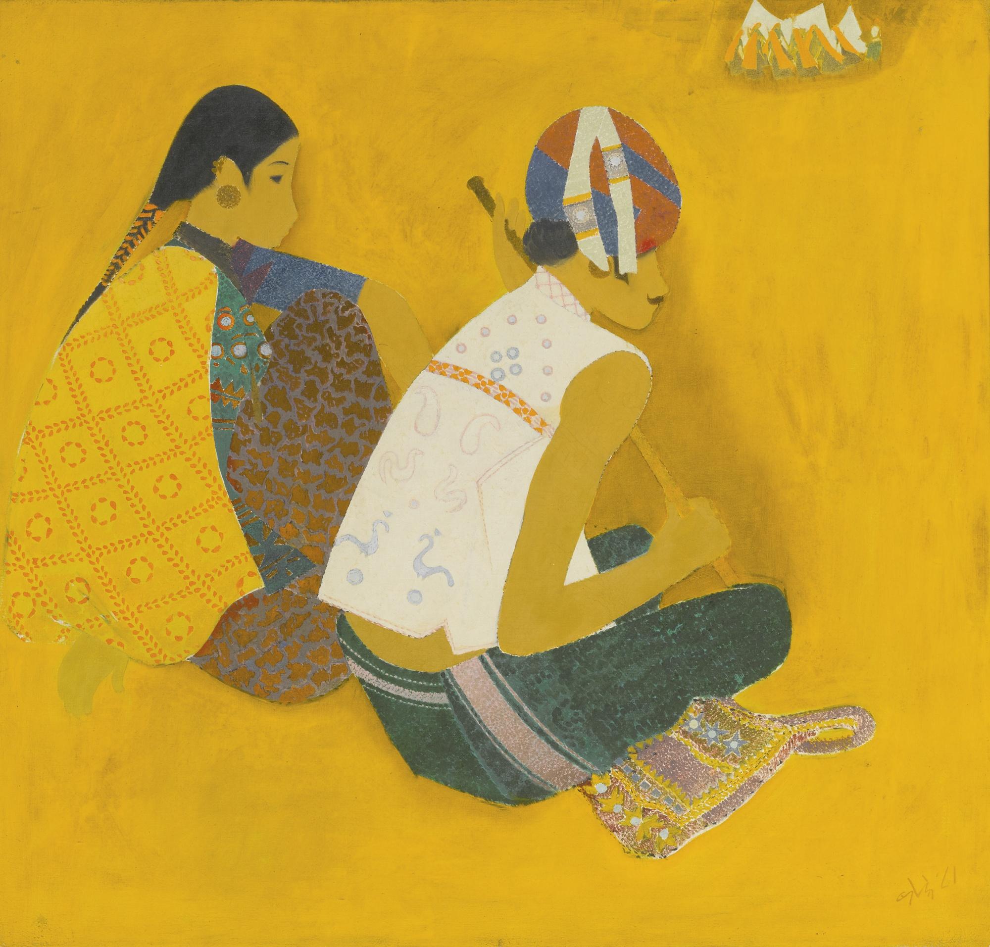 Narayan Shridhar Bendre - Untitled (Saurashatra Series)