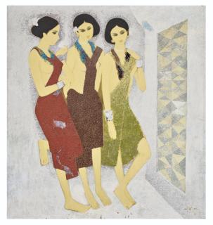 Narayan Shridhar Bendre - Untitled (Three Women)
