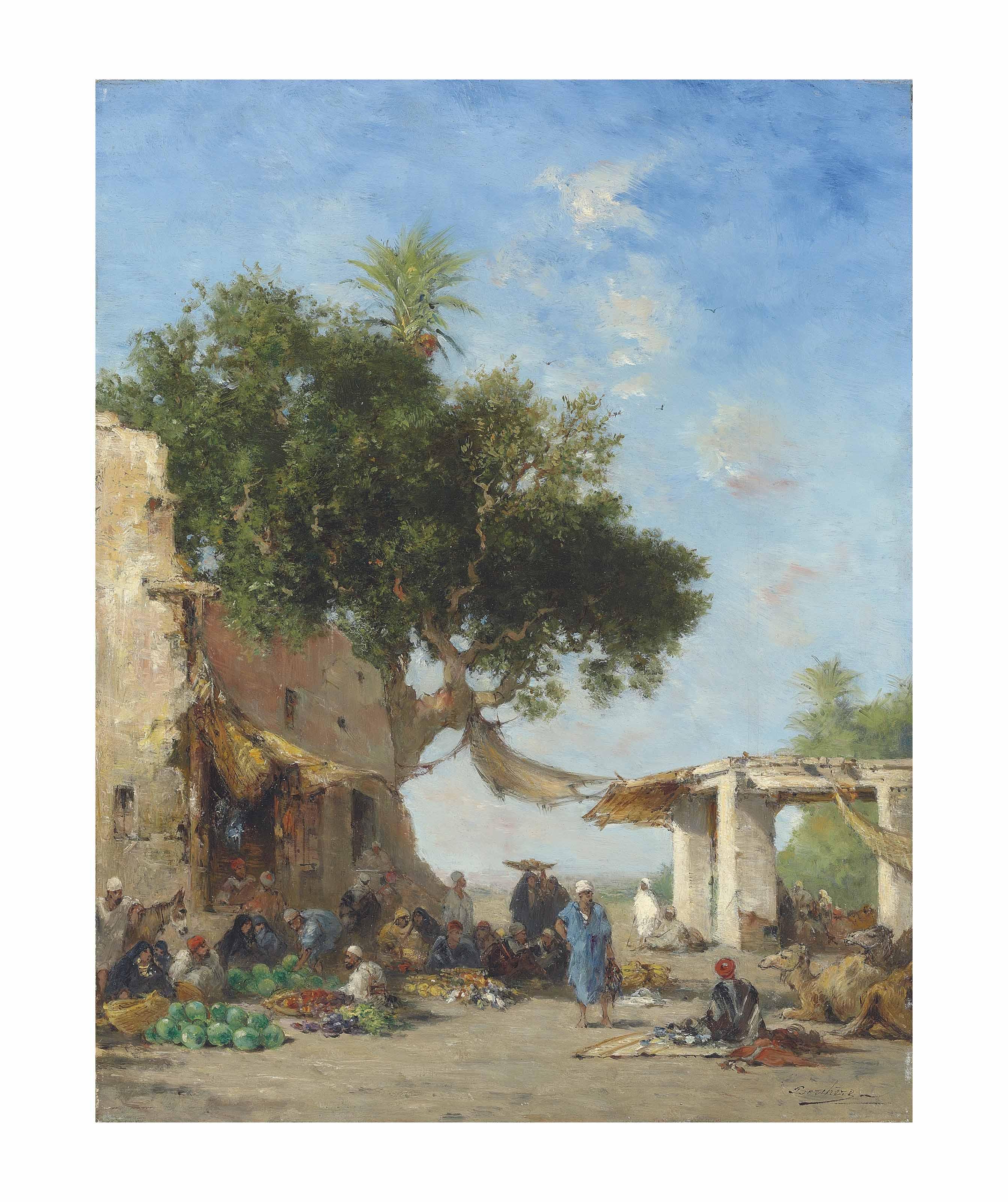 Narcisse Berchère - An Arab Market