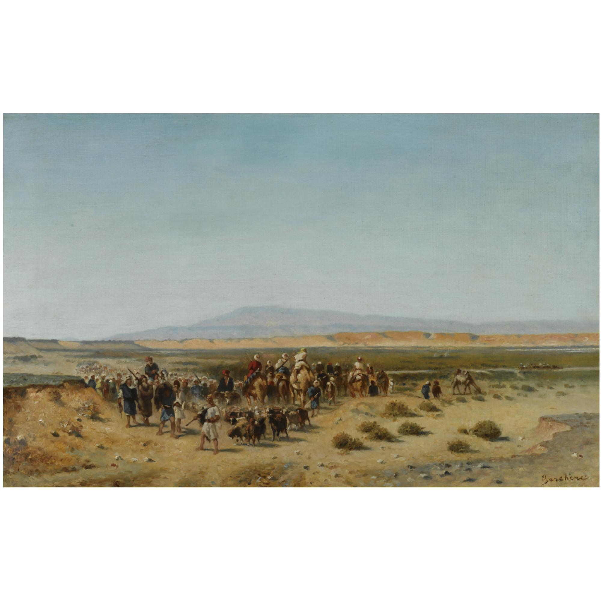 Narcisse Berchère - Frenchcaravan e Dans Le Desert