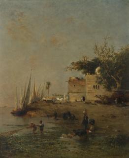 Narcisse Berchère - Les pêcheurs sur le Nil