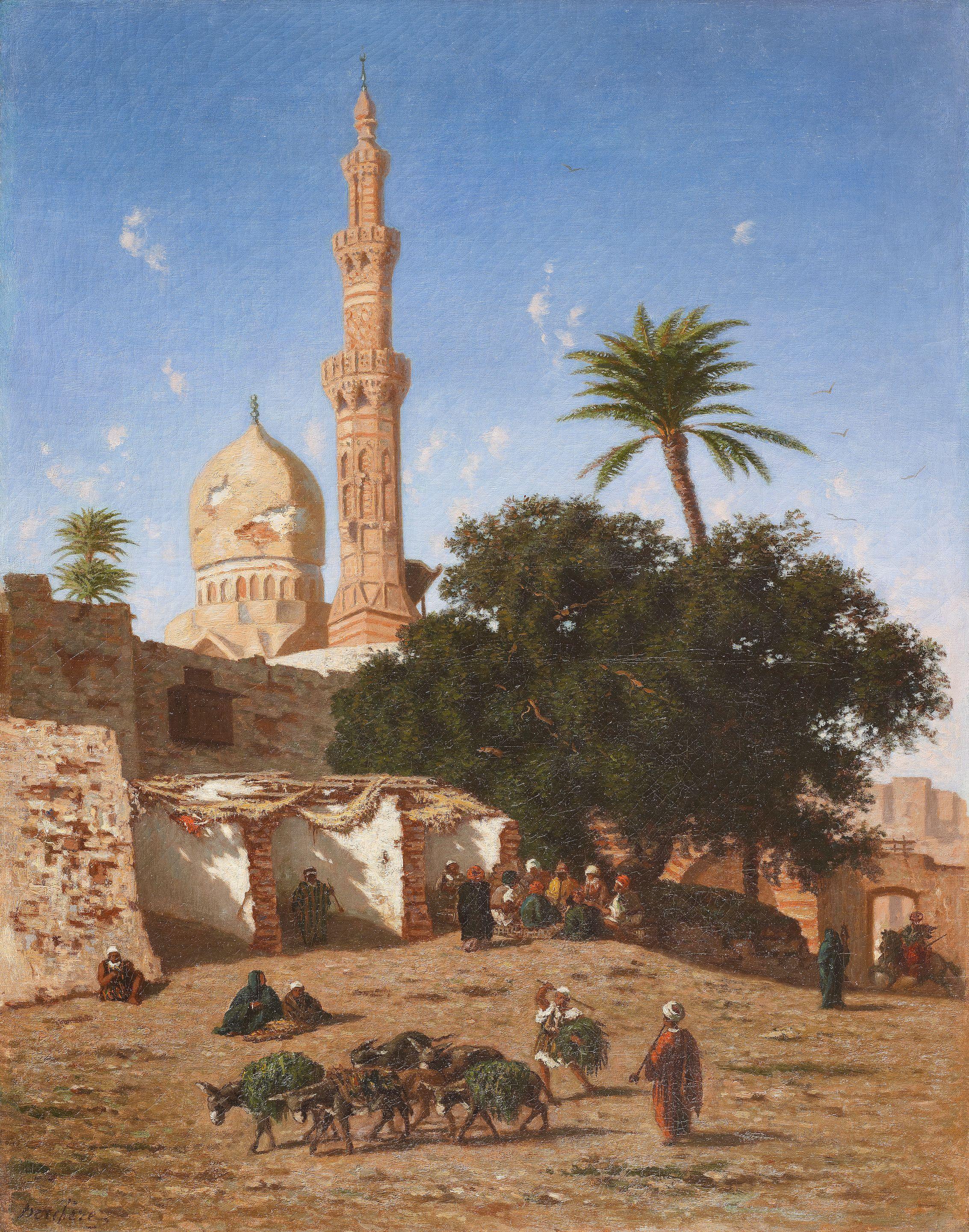 Narcisse Berchère - Mosque Abou Leila, Cairo