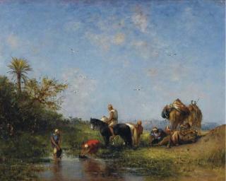 Narcisse Berchere - Repos À L\'Oasis