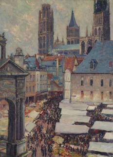 Narcisse Guilbert - Place Du Marché À Rouen