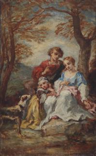 Narcisse-Virgile Diaz De La Peña - A family in the forest