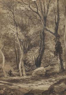Narcisse-Virgile Diaz de La Pena - A glade in a wooded landscape