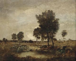 Narcisse-Virgile Diaz De La Peña - A Moorland At Dusk
