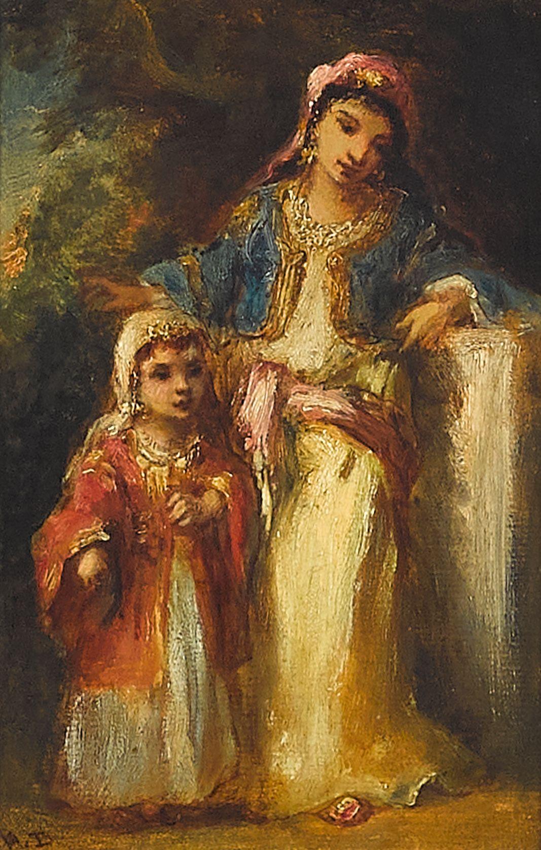 Narcisse Virgile Diaz de la Peña - A mother and child