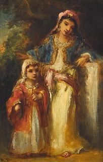 Narcisse Virgile Diaz de la Peña - A mother and child