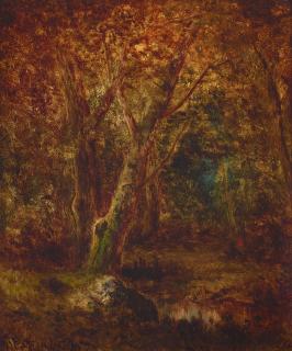 Narcisse Virgile Diaz De La Peña - A wooded landscape