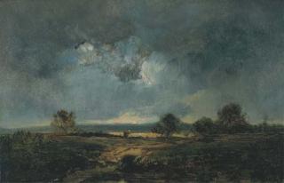 Narcisse Virgile Diaz de la Pena - Des Personnages Dans la Plaine