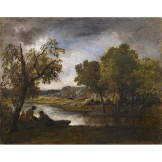 Narcisse Virgile Diaz De La Pena - Deux Baigneuses Au Bord De L\'Eaunarcisse Diaz De La Pena ; Two Bathers On The Bank Of A Lake ; Signed Lower Right ; Oil On Board