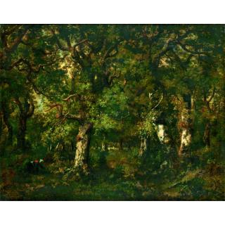 Narcisse-Virgile Diaz De La Pena - Fagoteuse Dans La Forêt