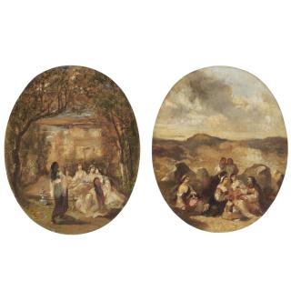 Narcisse Virgile Diaz De La Peña - French collation En Orient & La Sorciere; A Pair