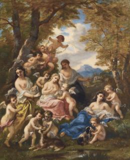 Narcisse Virgile Diaz De La Peña - French Nymphes Et Amours