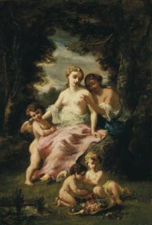 Narcisse-Virgile Diaz De La Peña - Nymphes Et Cupidon