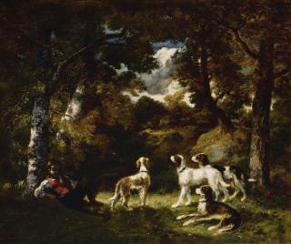 Narcisse Virgile Diaz De La Peña - Rest From The Hunt