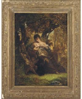 Narcisse-Virgile Diaz de la Pena - Sous Bois, L\'Amour S\'Allaitant