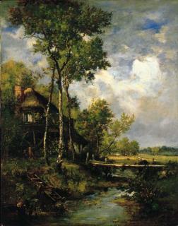 Narcisse-Virgile Diaz De La Peña - The Old Windmill near Barbizon