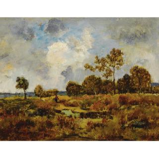 Narcisse Virgile Diaz De La Peña - Une Clairiere Pres De La Foret De Fontainebleau, Par Temps D\'Orage