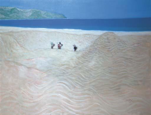 Nasjah Djamin - Wanita Nelayan (Women selling fish)