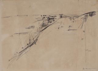 Nasreen Mohamedi - Untitled (Bombay Landscape)