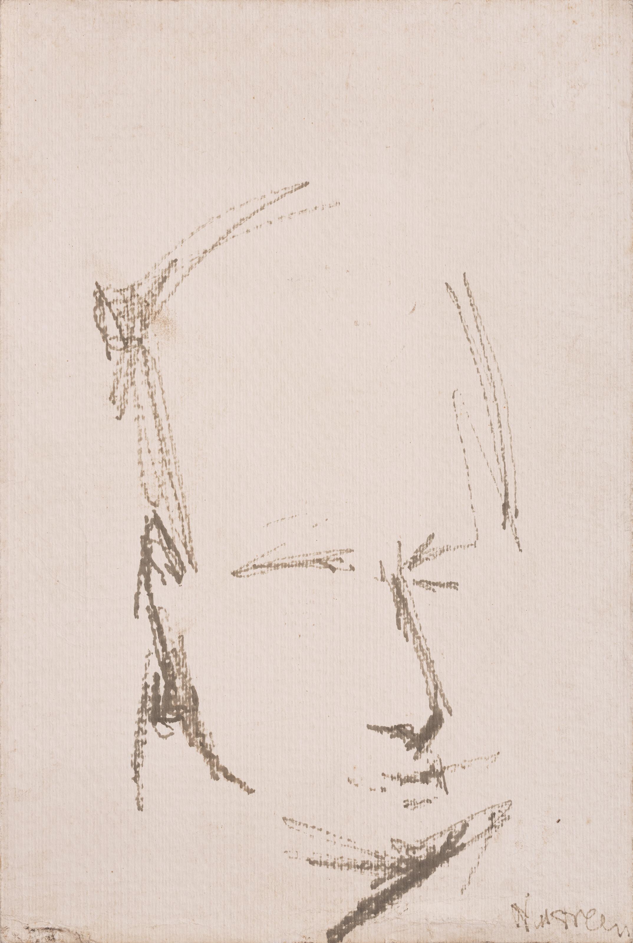 Nasreen Mohamedi - Untitled (Portrait of Bal Chhabda)