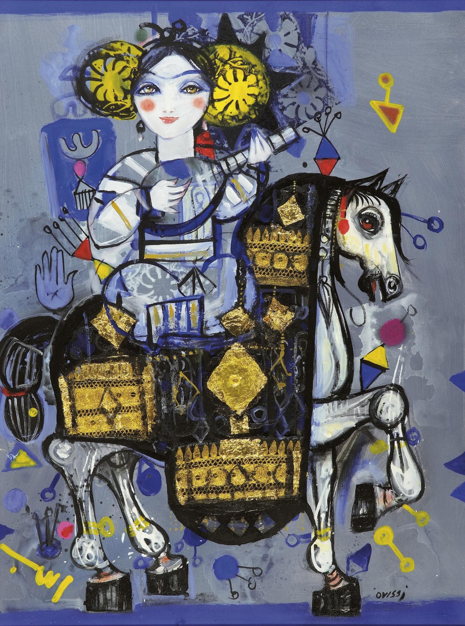 Nasser Ovissi - Stallion In White