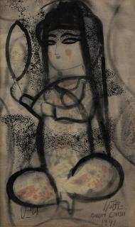 Nasser Ovissi - Woman with a Mirror