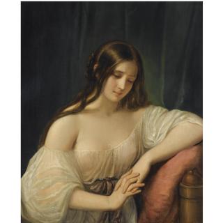 Natale Schiavoni - Italian Portrait Of A Lady