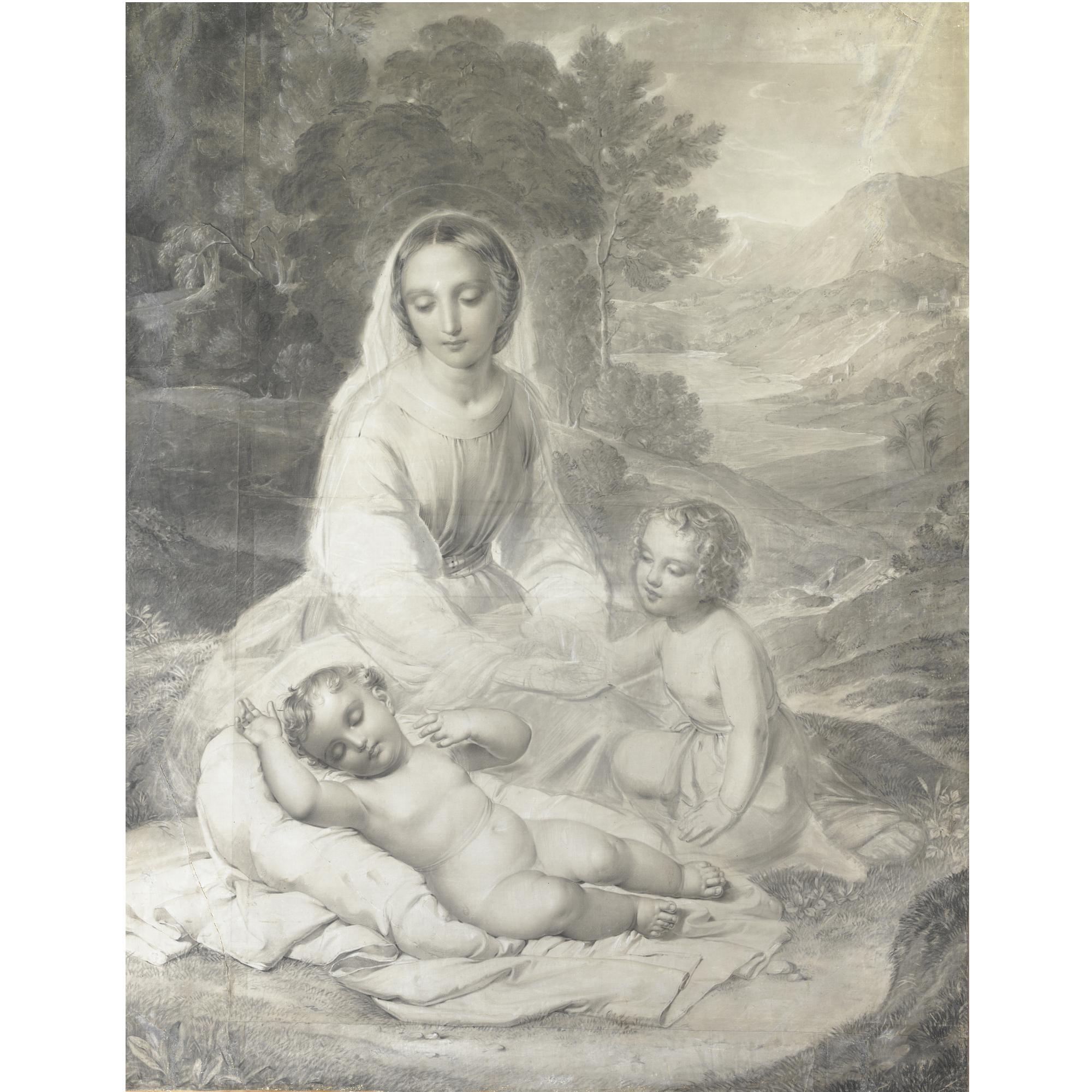 Natale Schiavoni - Madonna Con Bambino E San Giovannino
